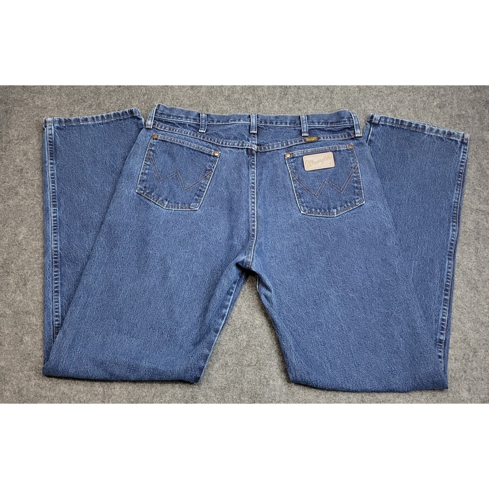 Wrangler Jeans Men 36x34 Blue Denim Streetwear 13MWZ Cowboy Cut Western Original